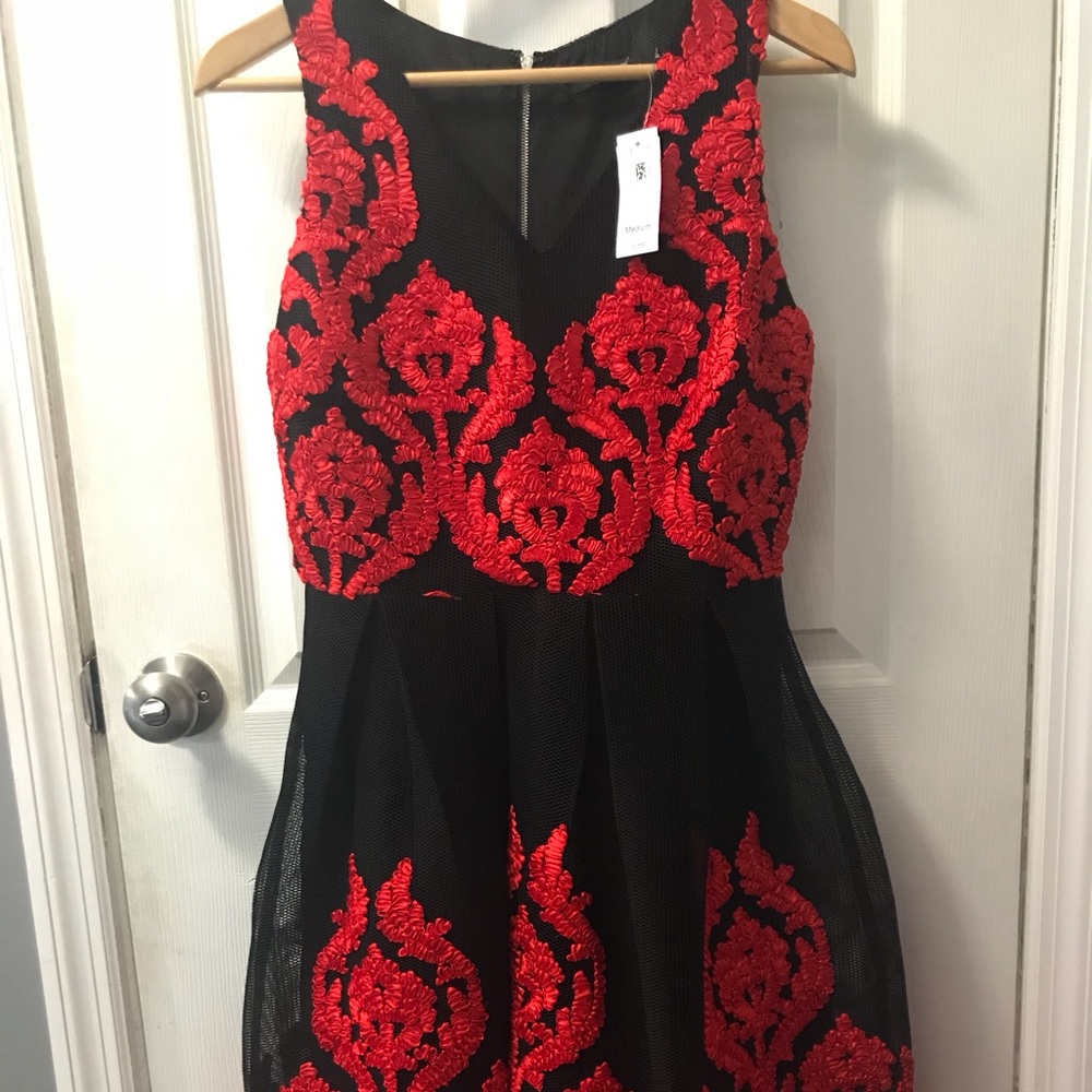 Red and Black New Dress